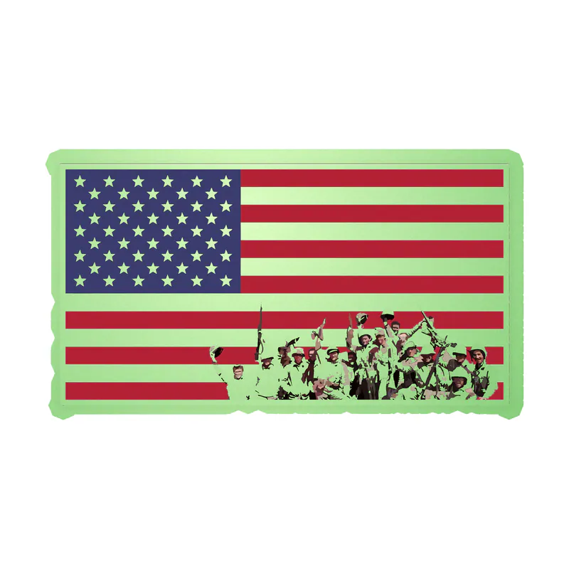 Iwo Jima Glow in the Dark Vinyl Decal