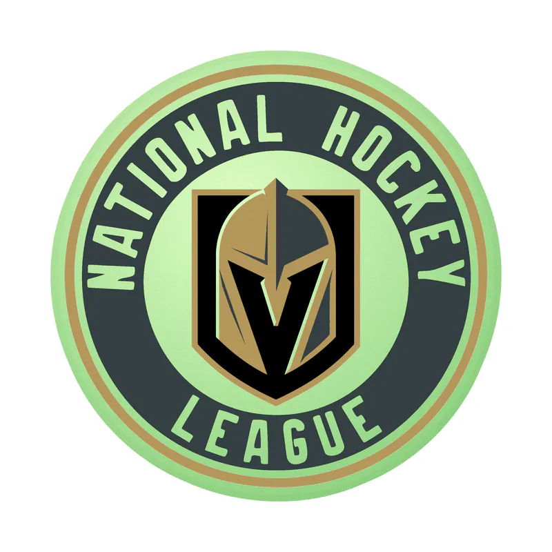 Vegas Golden Knights - National Hockey League - Glow in the Dark Vinyl Sticker - Custom Size