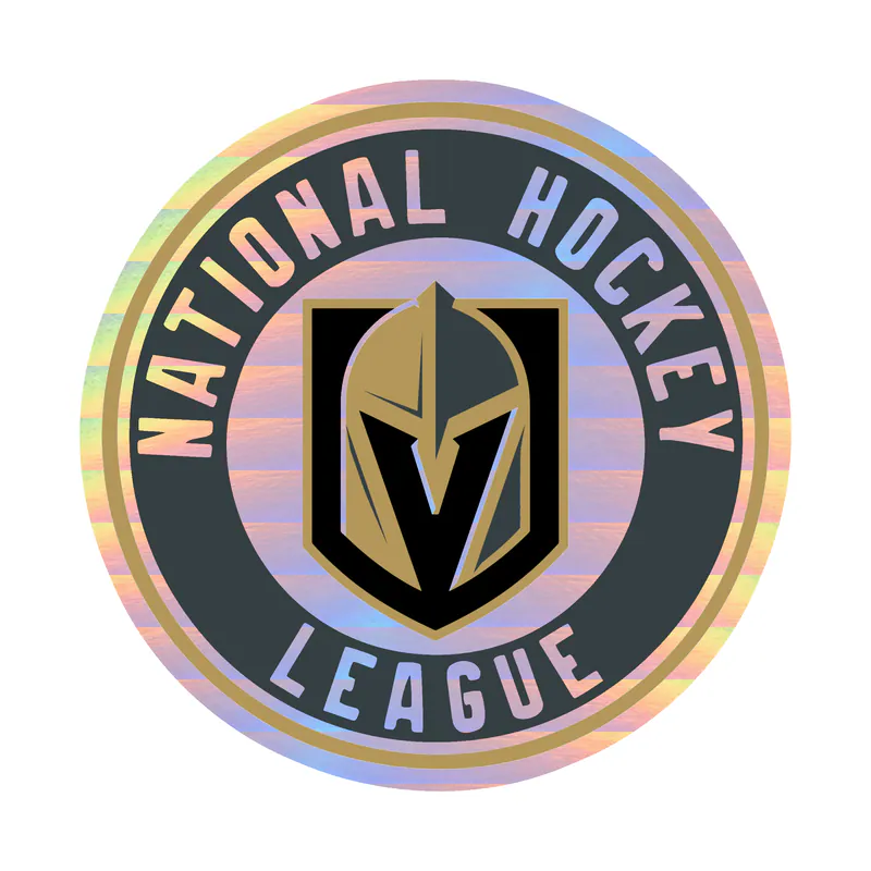 Vegas Golden Knights - National Hockey League - Holographic Vinyl Sticker - Custom Size