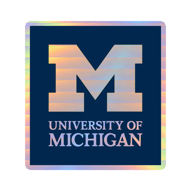 Michigan Wolverines - Image 2 - Holographic Vinyl Decal - Custom Size