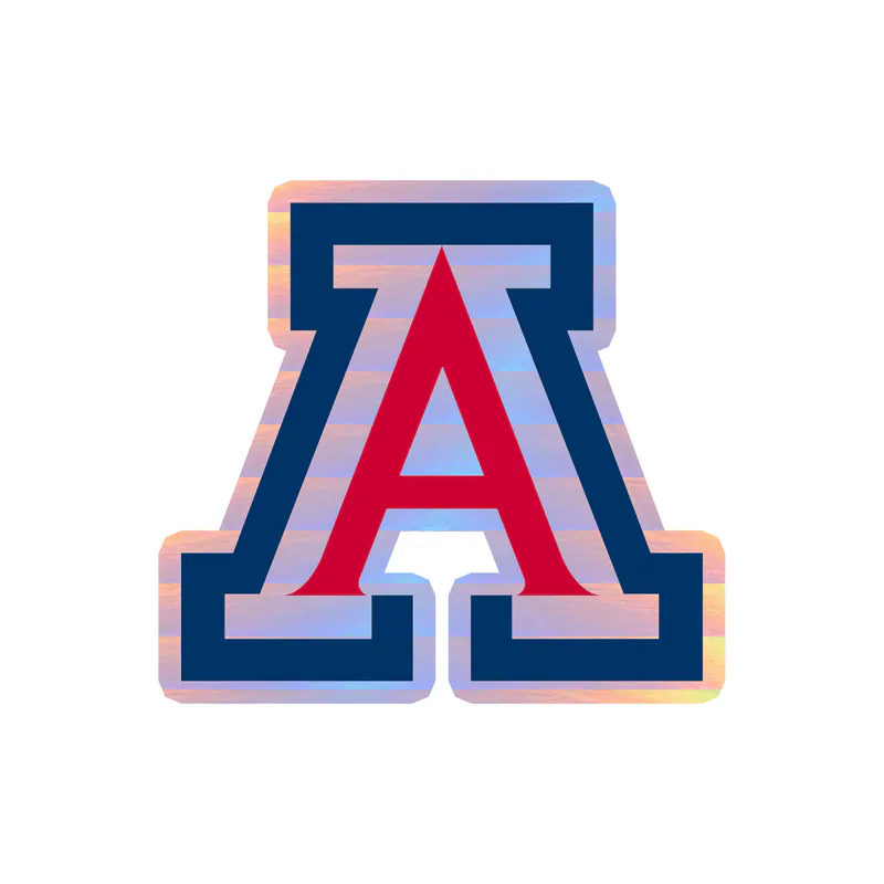 Arizona Wildcats - Image 1 - Holographic Vinyl Decal - Custom Size