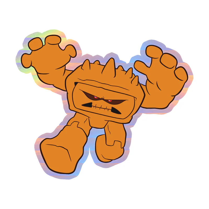 Toy Story Chunk Holographic Vinyl Sticker - Custom Size