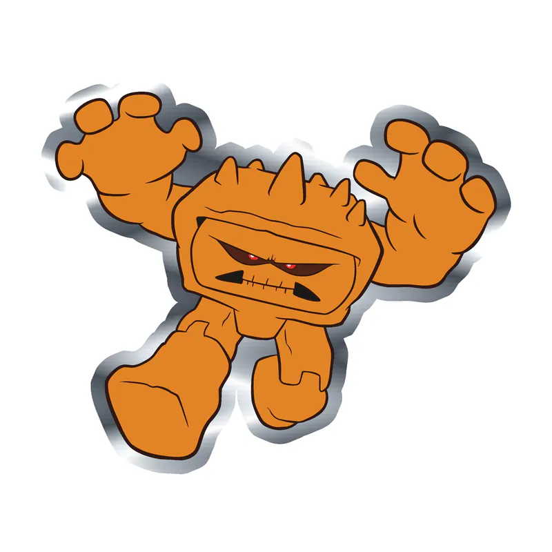 Toy Story Chunk Silver Chrome Vinyl Sticker - Custom Size