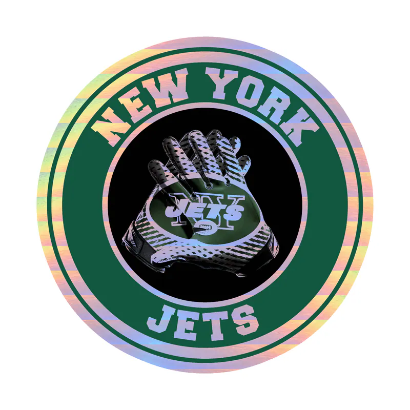 New York Jets - Holographic Vinyl Sticker - Custom Size