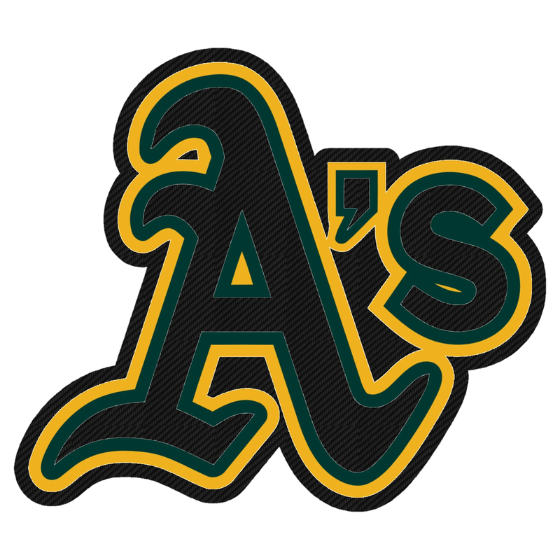 Oakland Athletics - A's - Carbon Fiber Vinyl Sticker - Custom Size