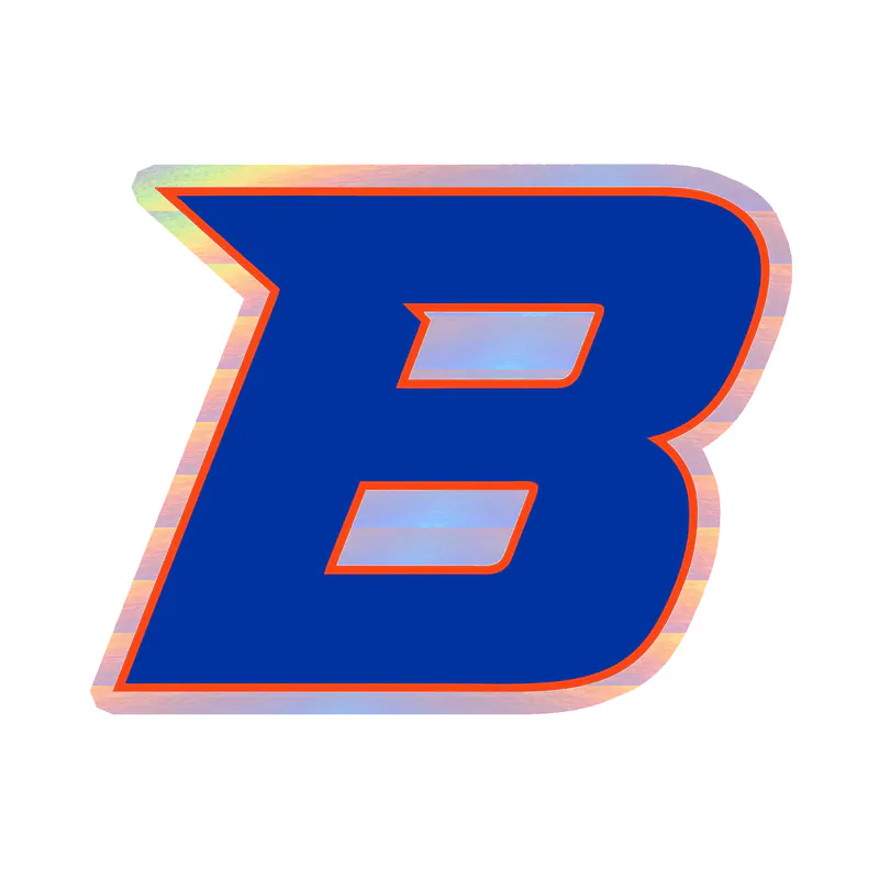 Boise State Broncos - Image 1 - Holographic Vinyl Decal - Custom Size
