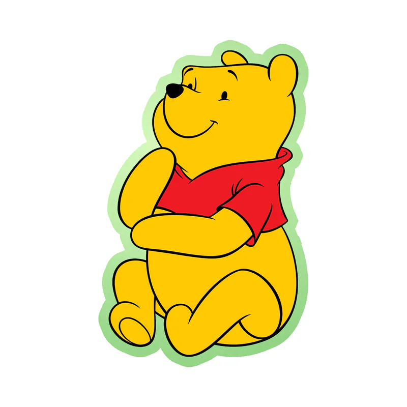 Winnie The Pooh - Glow in the Dark Vinyl Sticker - Custom Size