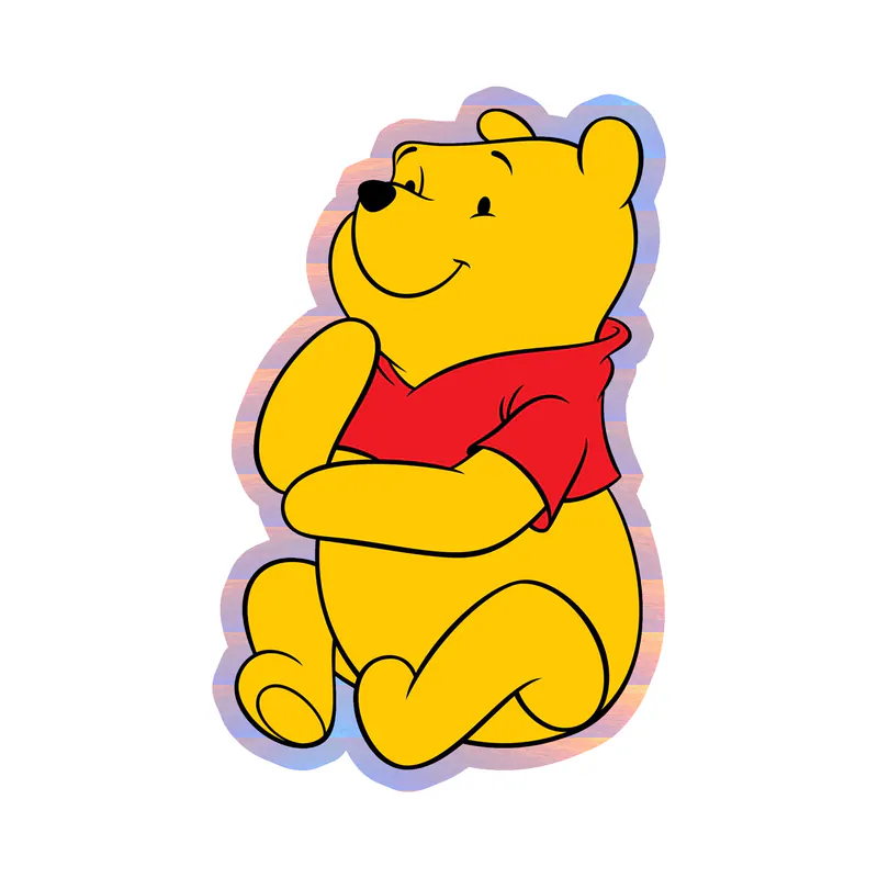 Winnie The Pooh - Holographic Vinyl Sticker - Custom Size