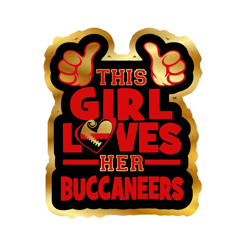 Tampa Bay Buccaneers - Helmet - Gold Chrome Vinyl Sticker - Custom Size (Copy)