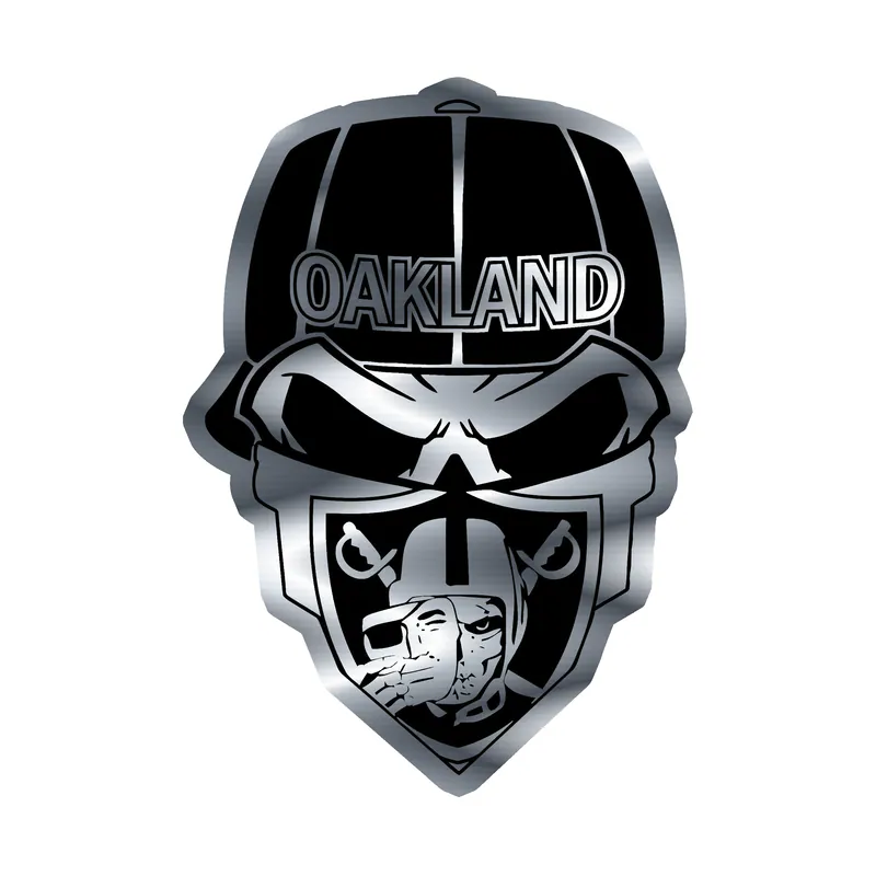 Las Vegas Raiders - Image 8 - Silver Chrome Vinyl Sticker - Custom Size