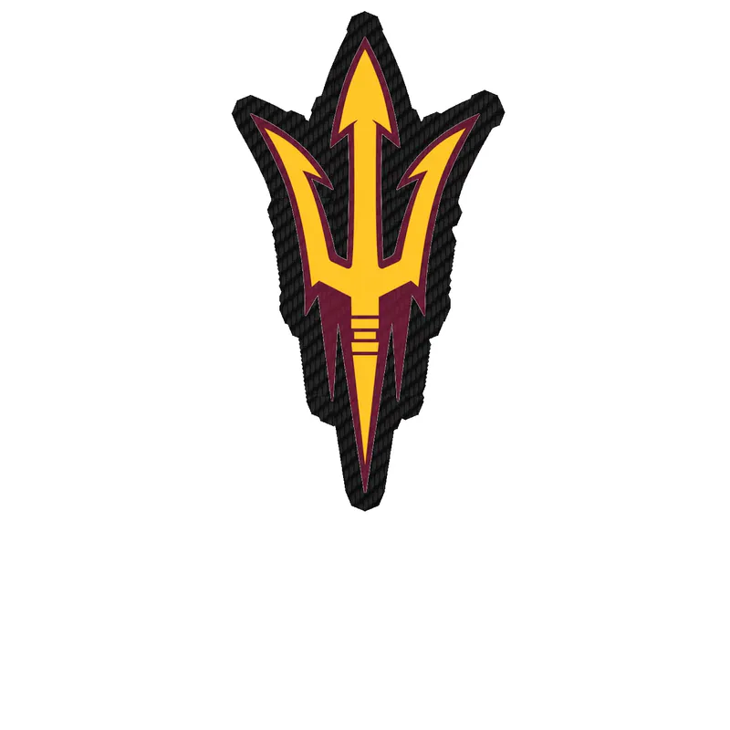 Arizona State Sun Devils - Image 2 - Carbon Fiber Vinyl Decal - Custom Size