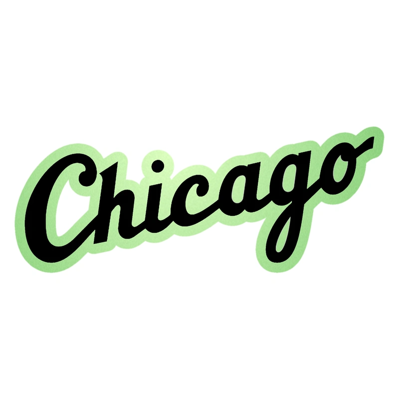 Chicago White Sox - Chicago - Glow in the Dark Vinyl Sticker - Custom Size