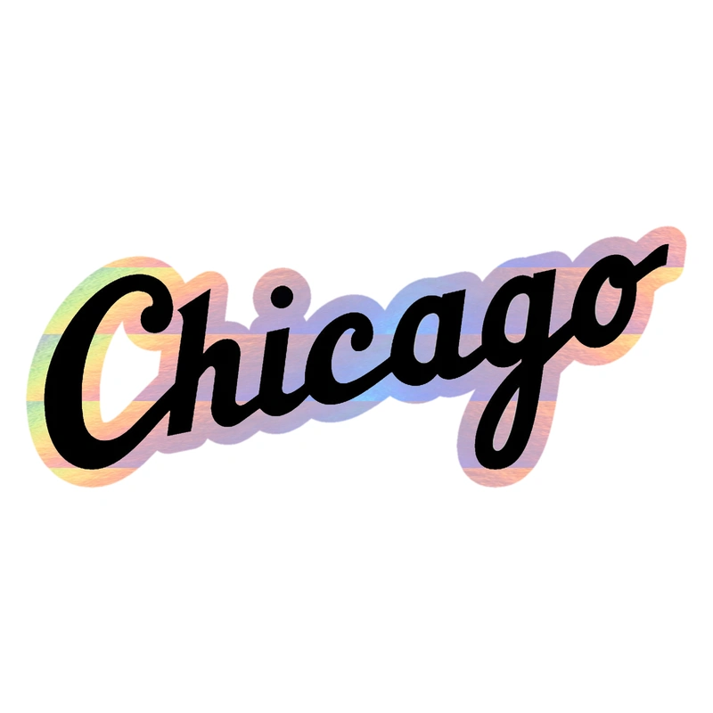 Chicago White Sox - Chicago - Holographic Vinyl Sticker - Custom Size