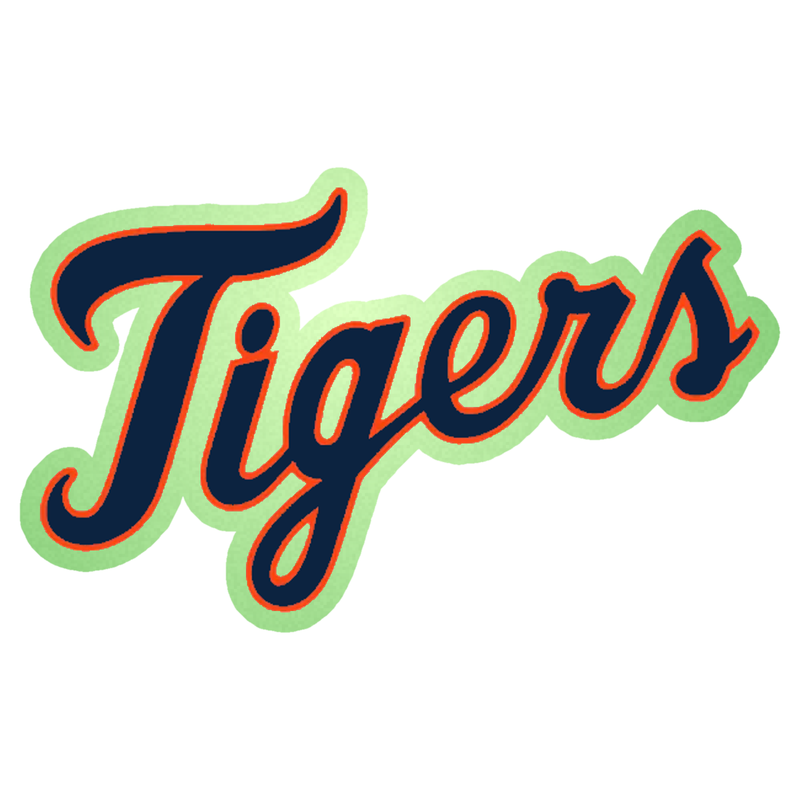 Detroit Tigers - Tiger - Glow in the Dark Vinyl Sticker - Custom Size