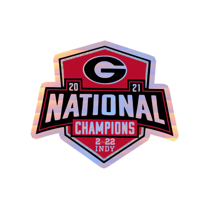 Georgia Bulldogs - Image 4 - Holographic Vinyl Decal - Custom Size