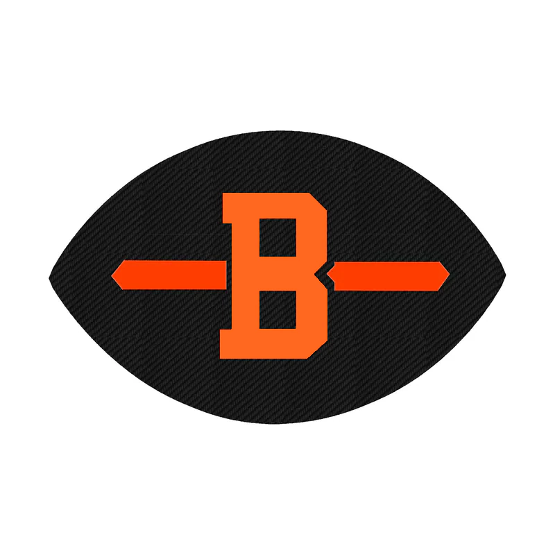 Cleveland Browns - Football - Carbon Fiber Vinyl Sticker - Custom Size