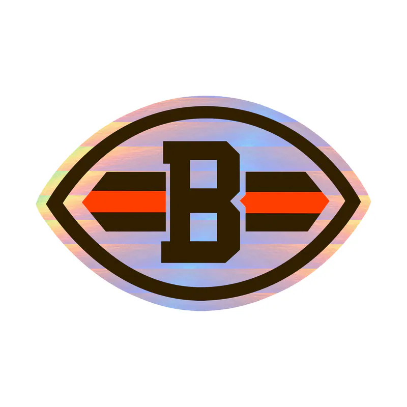 Cleveland Browns - Football - Holographic Vinyl Sticker - Custom Size