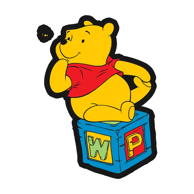 Winnie The Pooh -  Carbon Fiber Vinyl Sticker - Custom Size
