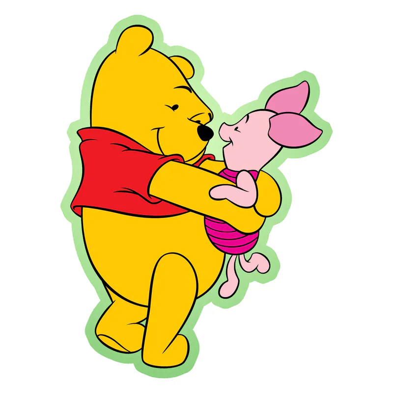 Winnie The Pooh - Pooh And Piglet - Glow in the Dark Vinyl Sticker - Custom Size