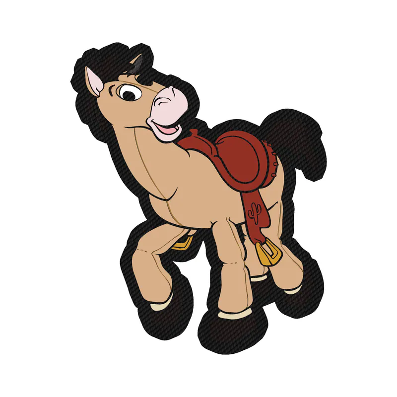 Toy Story Bullseye Carbon Fiber Vinyl Sticker - Custom Size