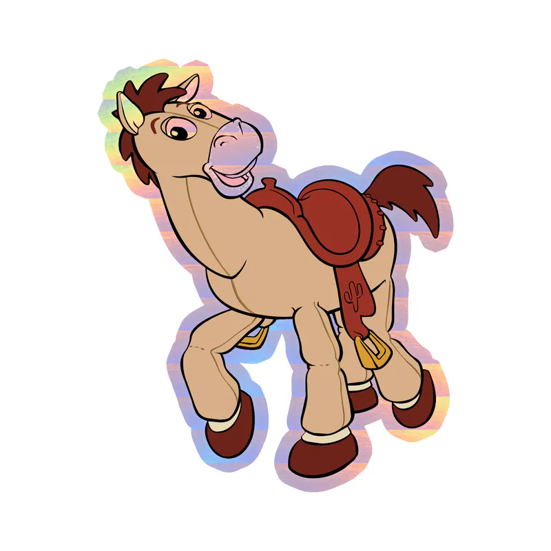 Toy Story Bullseye Holographic Vinyl Sticker - Custom Size