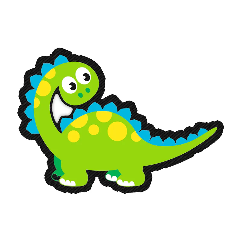 Dinosaur - Carbon Fiber Vinyl Sticker - Custom Size