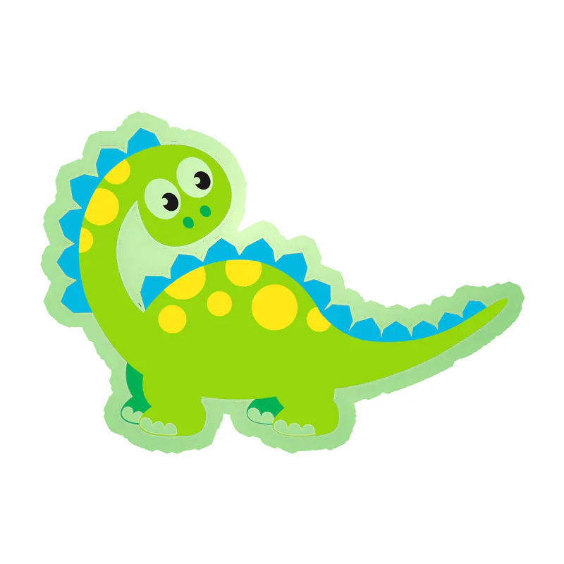 Dinosaur - Glow in the Dark Vinyl Sticker - Custom Size