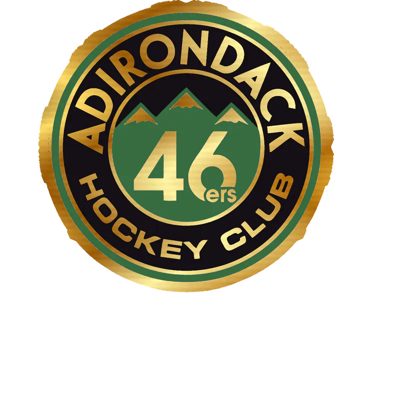Adirondack Hockey Club 46ers Gold Chrome Vinyl Decal