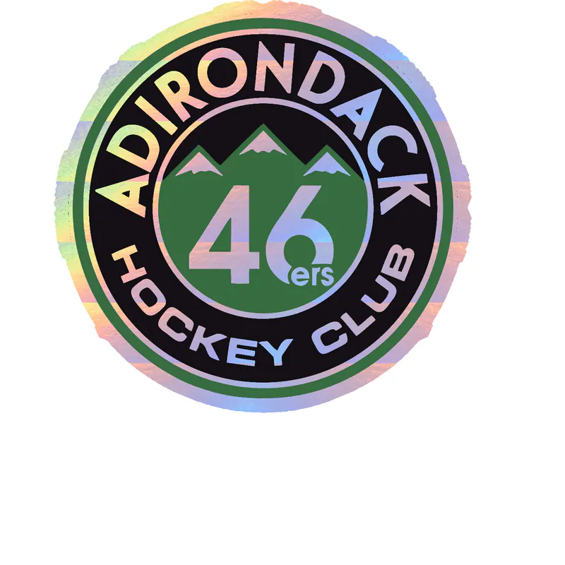 Adirondack Hockey Club 46ers Holographic Vinyl Decal