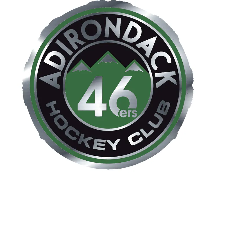 Adirondack Hockey Club 46ers Silver Chrome Vinyl Decal