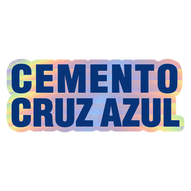 Cruz Azul - Image 5 - Holographic Vinyl Sticker - Custom Size