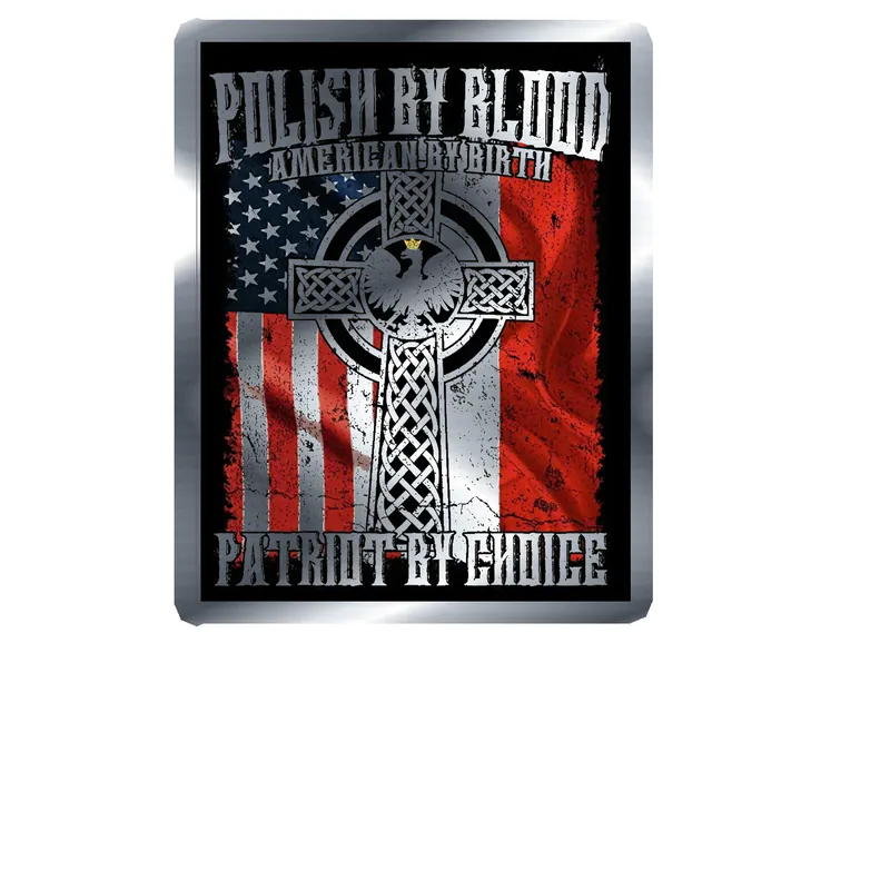 Polish By Blood Silver Chrome Vinyl Decal