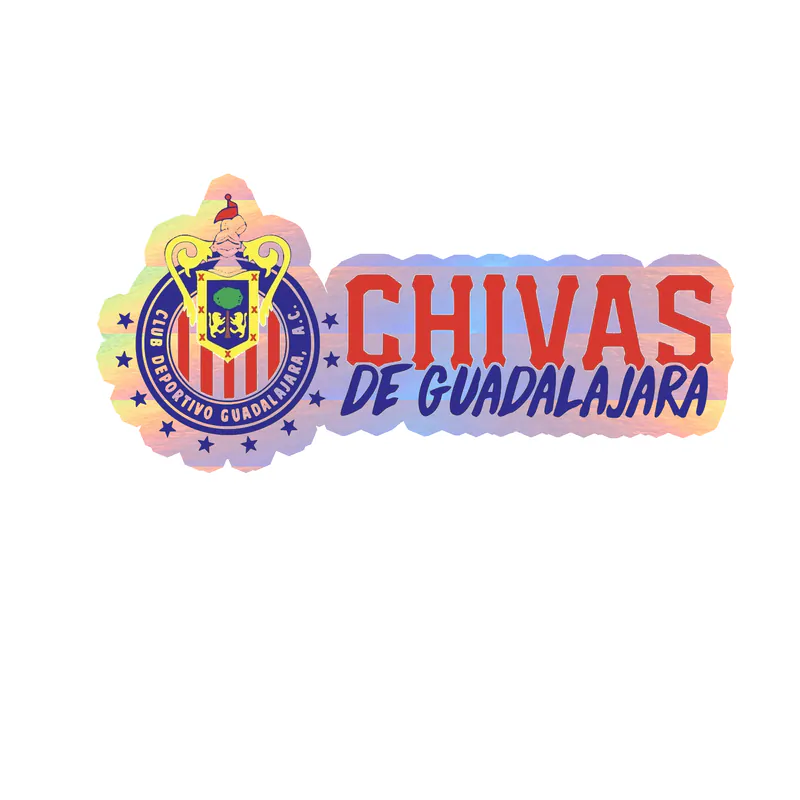 Chivas de Guadalajara Holographic Vinyl sticker - Custom Size