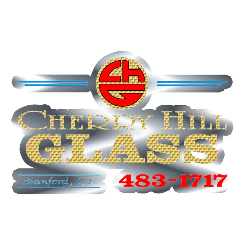 Custom for George- Cherry Hill Glass - Silver Chrome Vinyl Decal