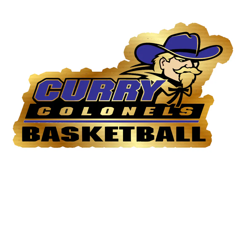 Curry Colonels Basketball Gold Chrome Vinyl Decal - Custom Size