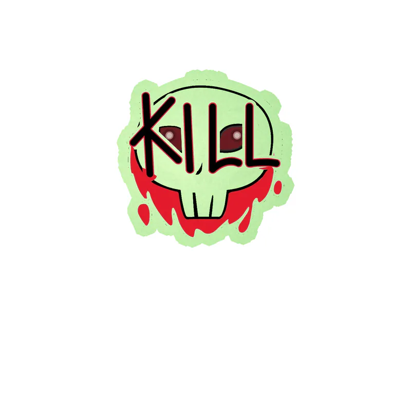 Among us Glow in the Dark Vinyl Sticker - Custom Size