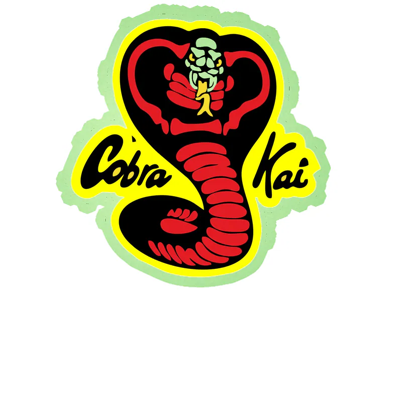Cobra Kai Glow in the Dark Vinyl Decal - Custom Size