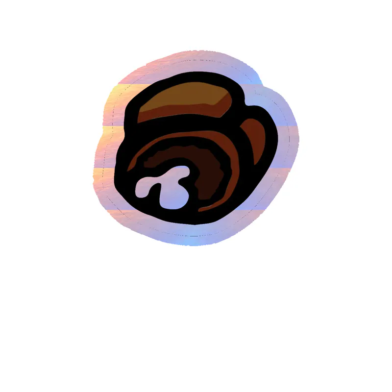 Among us Holographic Vinyl Sticker - Custom Size
