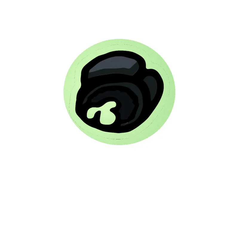 Among us Glow in the Dark Vinyl Sticker - Custom Size