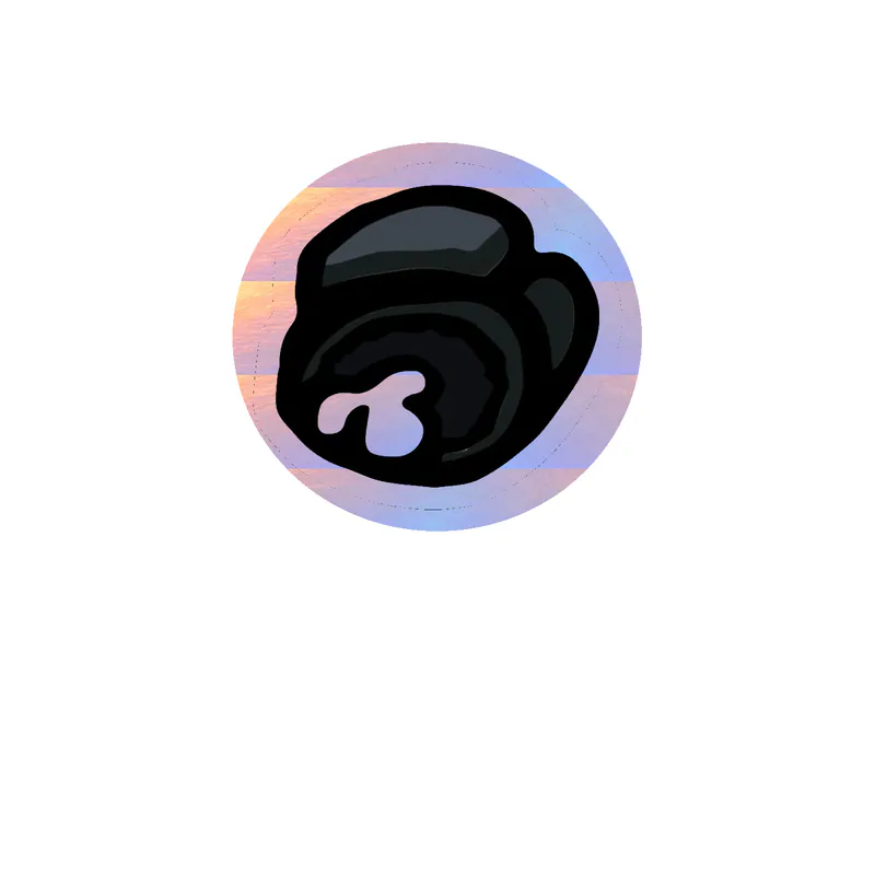 Among us Holographic Vinyl Sticker - Custom Size
