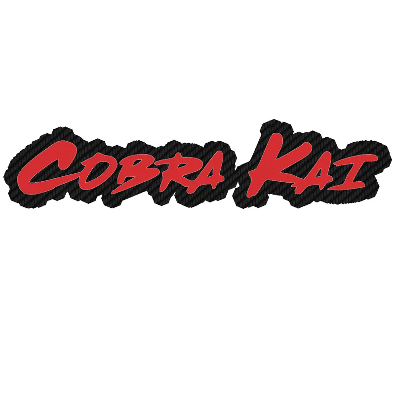 Cobra Kai Carbon Fiber Vinyl Decal - Custom Size