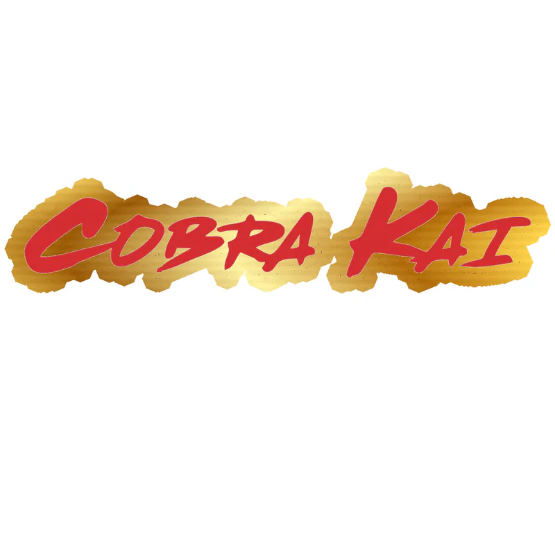 Cobra Kai Gold Chrome Vinyl Decal - Custom Size