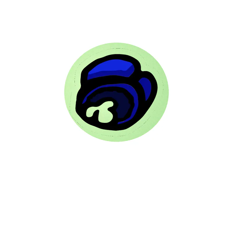 Among us Glow in the Dark Vinyl Sticker - Custom Size