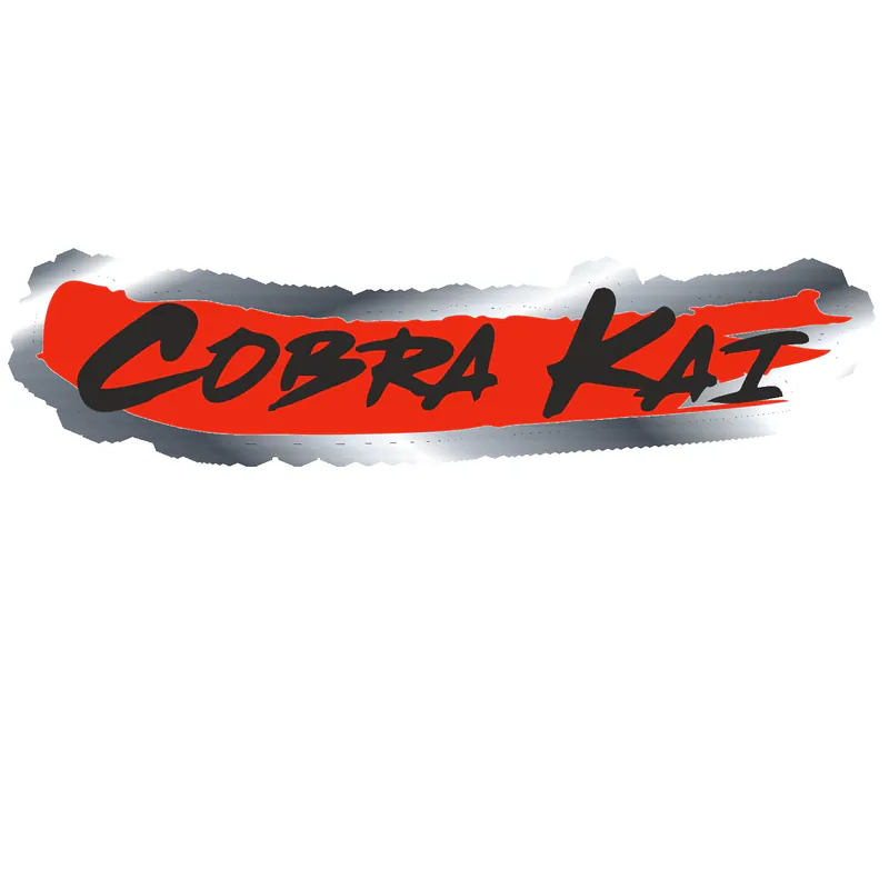 Cobra Kai Silver Chrome Vinyl Decal - Custom Size