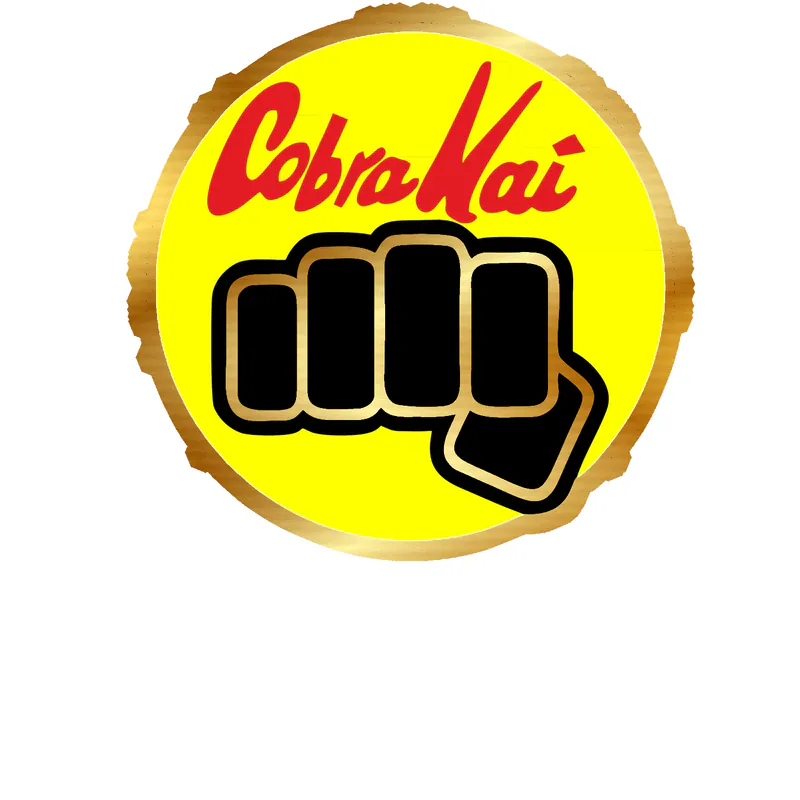 Cobra Kai Gold Chrome Vinyl Decal - Custom Size