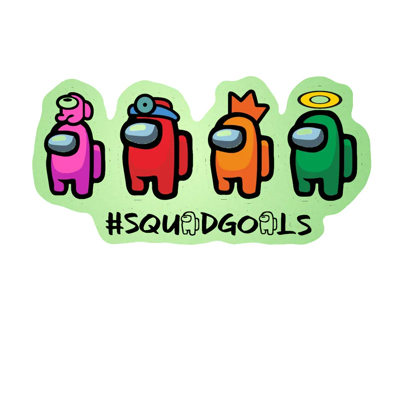 Among us Glow in the Dark Vinyl Sticker - Custom Size