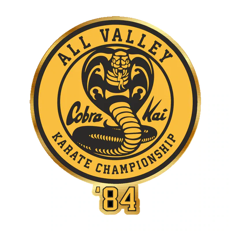 Cobra Kai Gold Chrome Vinyl Decal - Custom Size