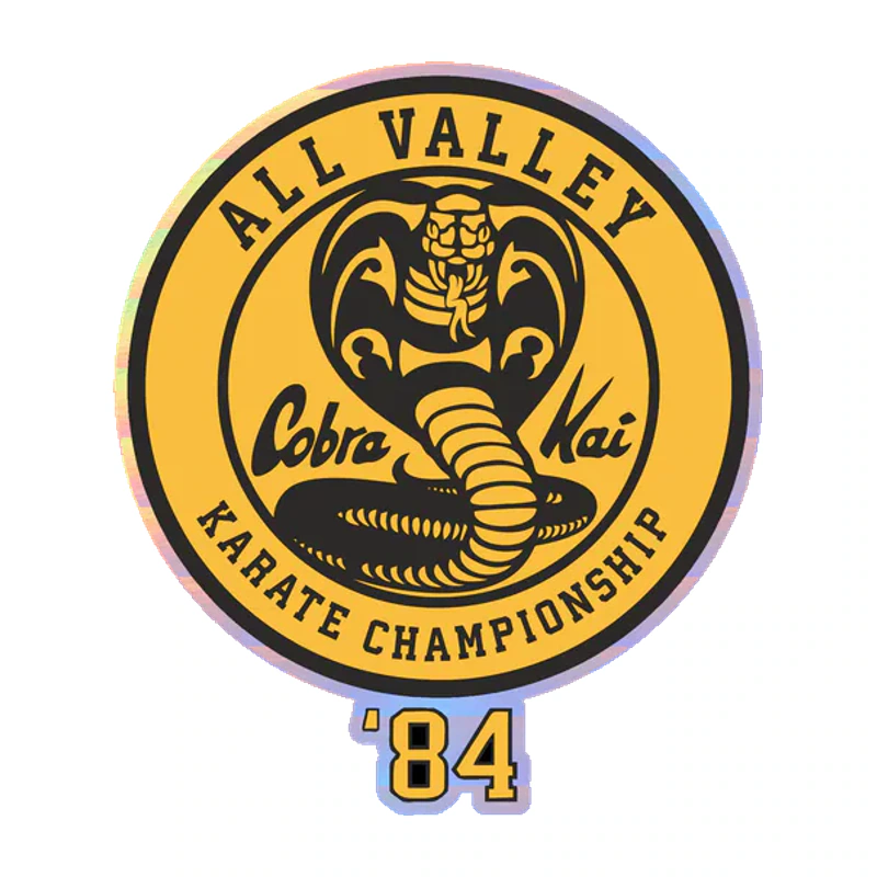 Cobra Kai Holographic Vinyl Decal - Custom Size