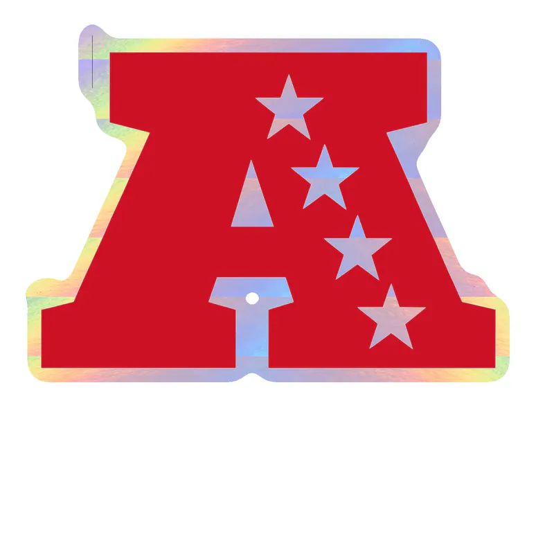 AFC Logo Holographic Vinyl Sticker - Custom Size