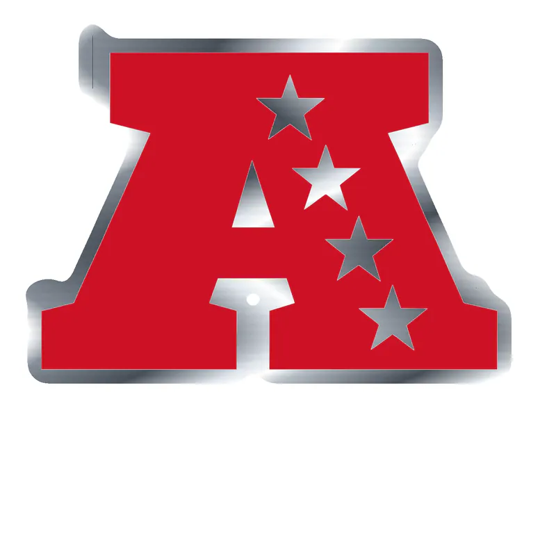 AFC Logo Silver Chrome Vinyl Sticker - Custom Size